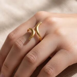Snake Gold Plaled Anti tarnish Adjustable Ring