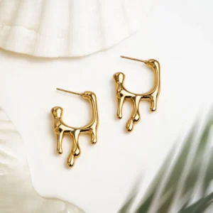 Melt Hoops Earrings Anti tarnish