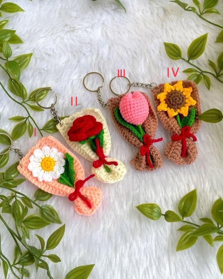 Mini-bouquet keychains - Image 2