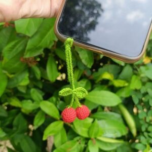 Cherry phone charm